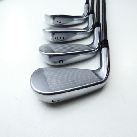 Used Mizuno M-15 Iron Set / 4 - PW / Stiff Flex