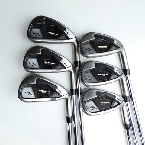 Used Callaway Rogue ST MAX Iron Set / 5 - PW / Regular Flex