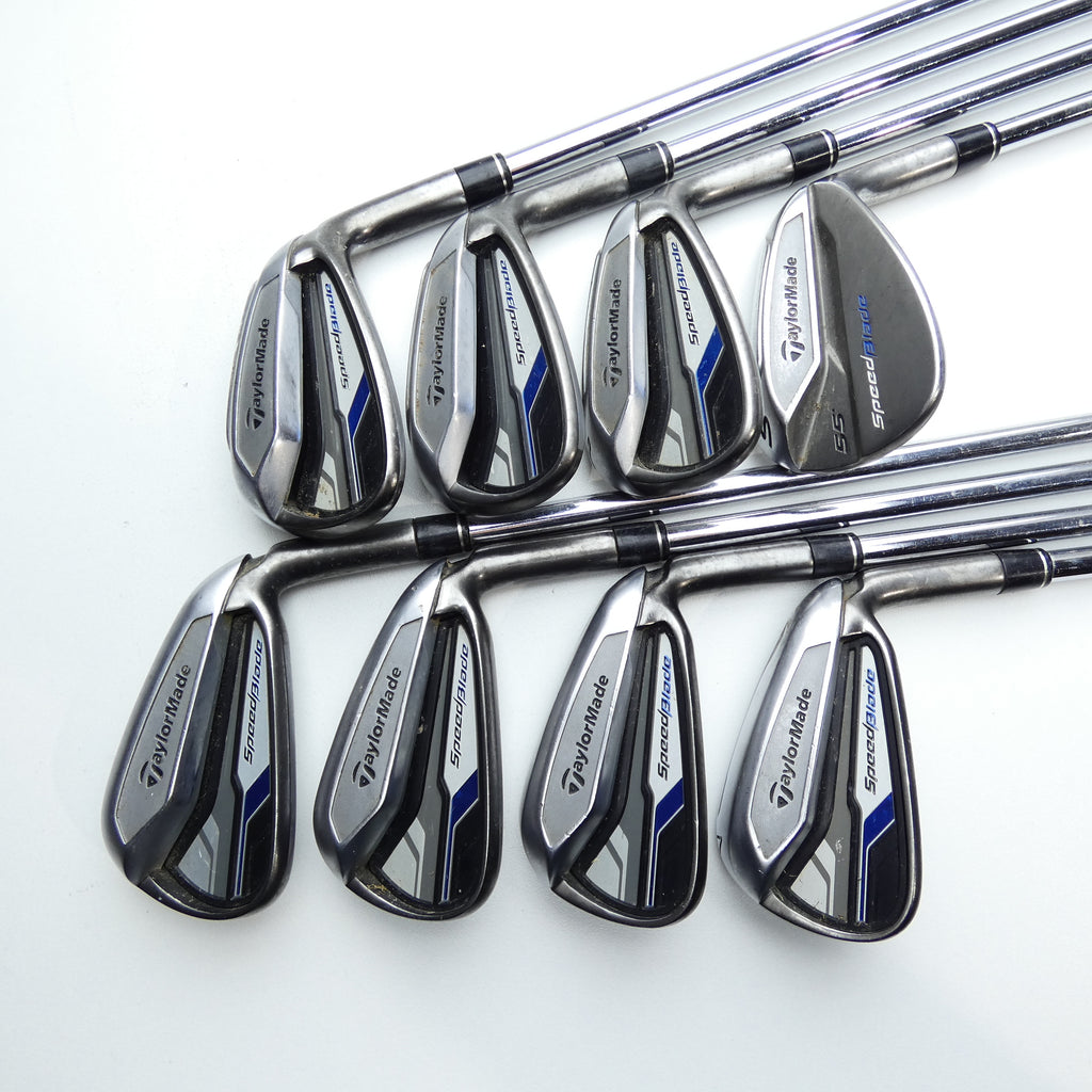 Used TaylorMade SpeedBlade Iron Set / 4 - SW / Regular Flex