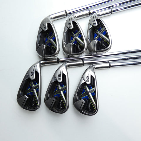 Used Callaway X-22 Iron Set / 5 - PW / Regular Flex