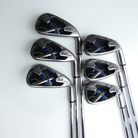 Used Callaway X-22 Iron Set / 5 - PW / Regular Flex