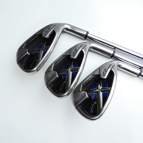 Used Callaway X-22 Iron Set / 5 - PW / Regular Flex