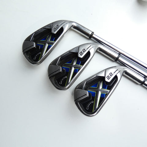 Used Callaway X-22 Iron Set / 5 - PW / Regular Flex