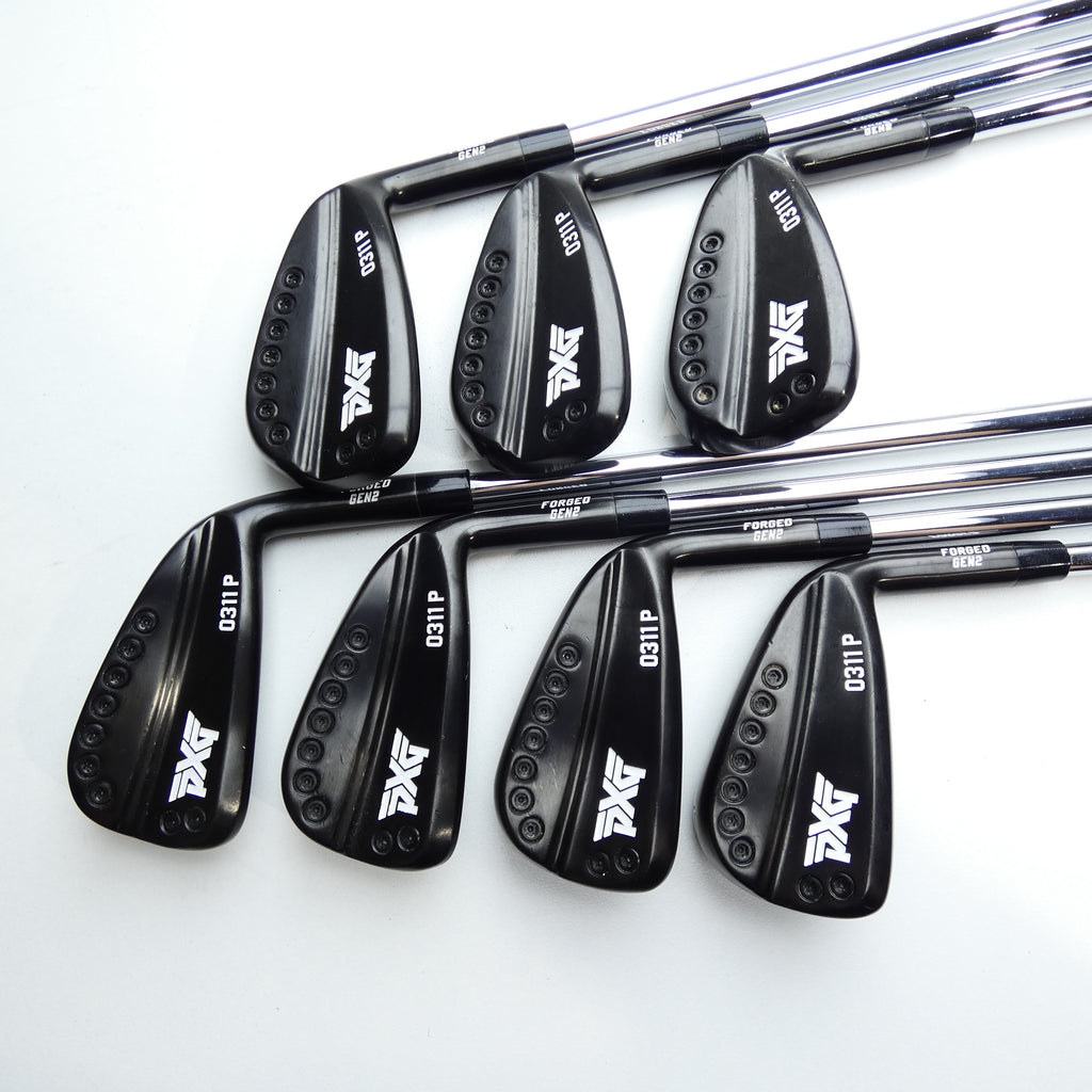 Used PXG 0311 P GEN 2 Xtreme Dark Iron Set / 4 - PW / X-Stiff Flex