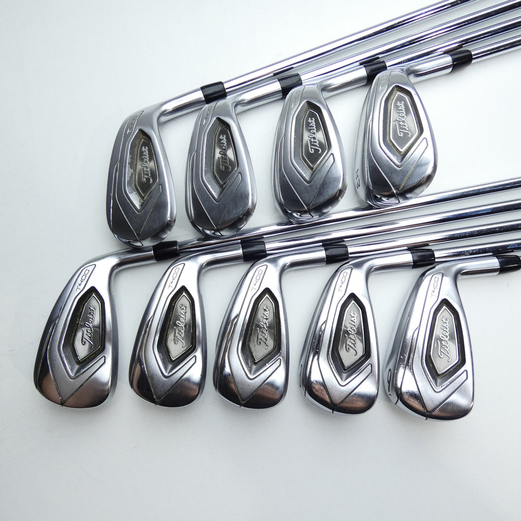 Used Titleist T400 Iron Set / 5 - SW + 43° + 49° / Regular Flex