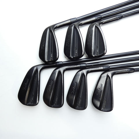 Used Titleist T150 2023 Vapor Black Iron Set / 4 - PW / Stiff Flex