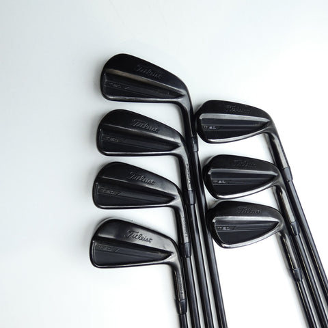 Used Titleist T150 2023 Vapor Black Iron Set / 4 - PW / Stiff Flex