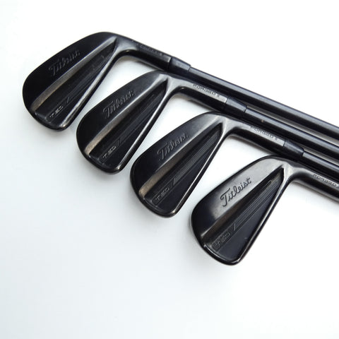 Used Titleist T150 2023 Vapor Black Iron Set / 4 - PW / Stiff Flex