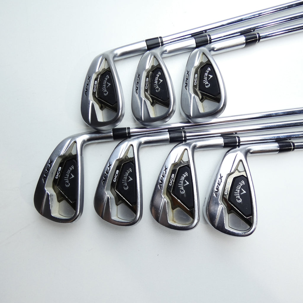 Used Callaway Apex DCB 21 Iron Set / 5 - PW + AW / Stiff Flex