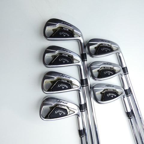Used Callaway Apex DCB 21 Iron Set / 5 - PW + AW / Stiff Flex