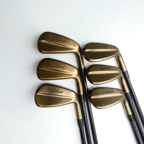 Used Titleist T250 Oil Can Iron Set / 6 - PW + 48° / Stiff Flex