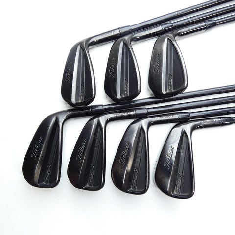 Used Titleist T100 2023 Black Vapor Iron Set / 4 - PW / Stiff Flex