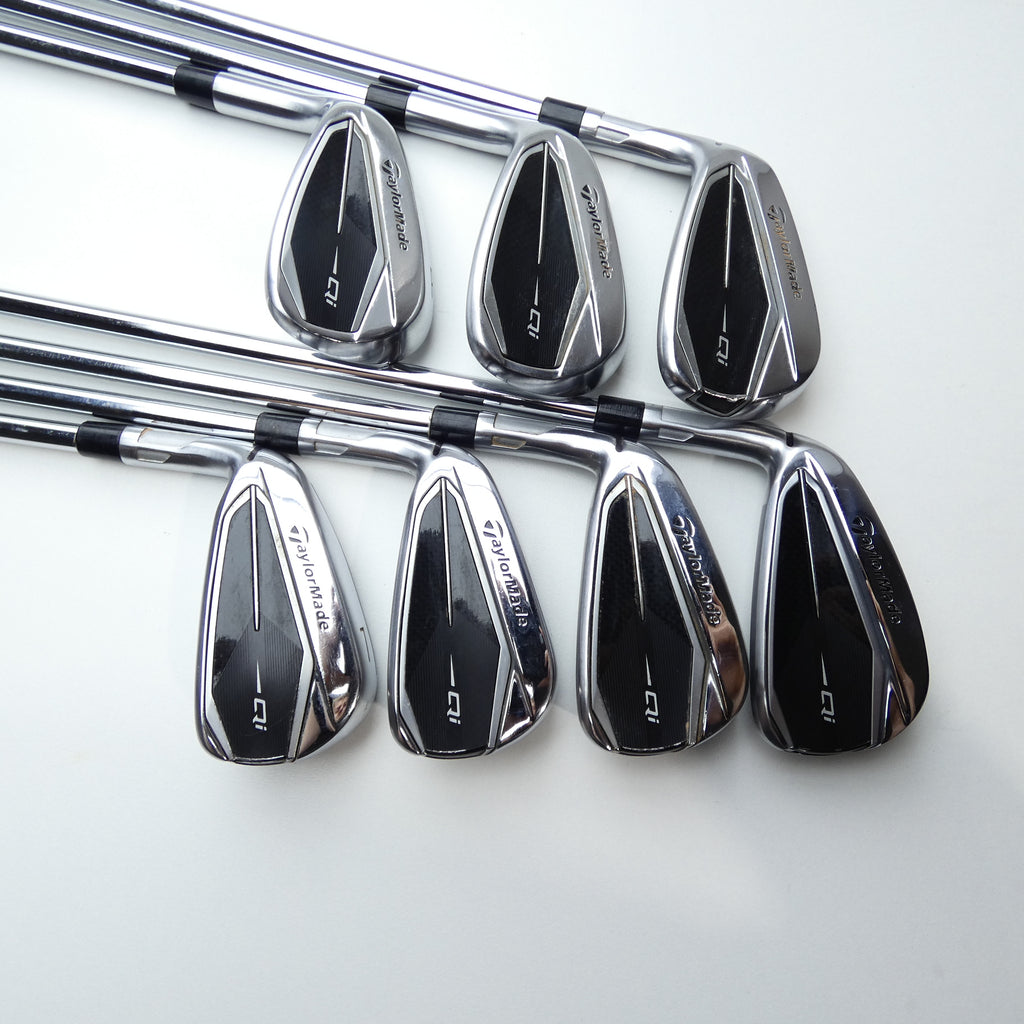 Used TaylorMade Qi Iron Set / 4 - PW / Stiff Flex / Left-Handed