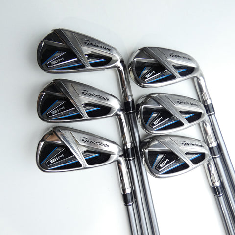 Used TaylorMade SIM Max Iron Set / 5 - PW / Stiff Flex