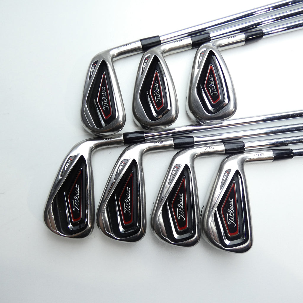 Used Titleist AP1 716 Iron Set / 3 - 9 IRON / Stiff Flex