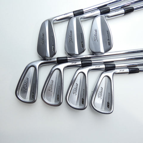 Used Titleist 712 MB & 712 CB Combo Iron Set / 4 - PW / X-Stiff Flex