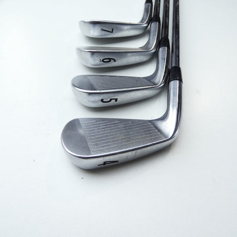 Used Titleist 712 MB & 712 CB Combo Iron Set / 4 - PW / X-Stiff Flex