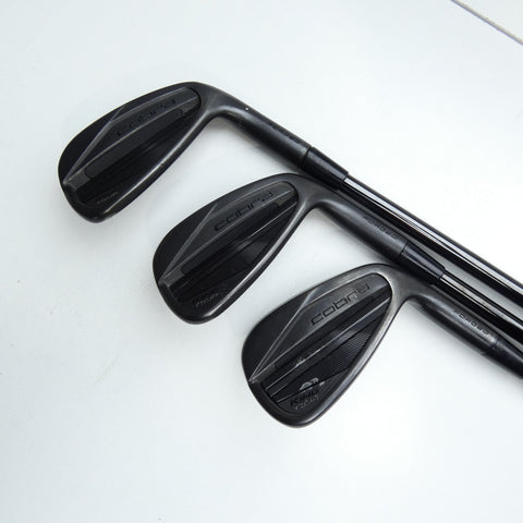 Used Cobra King Tour Black 2023 Iron Set / 4 - PW / Stiff Flex