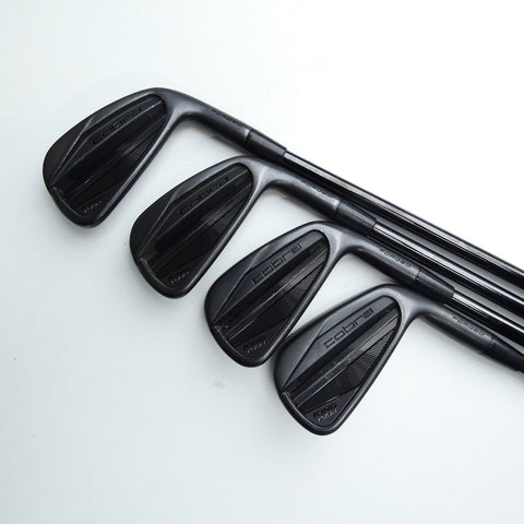 Used Cobra King Tour Black 2023 Iron Set / 4 - PW / Stiff Flex