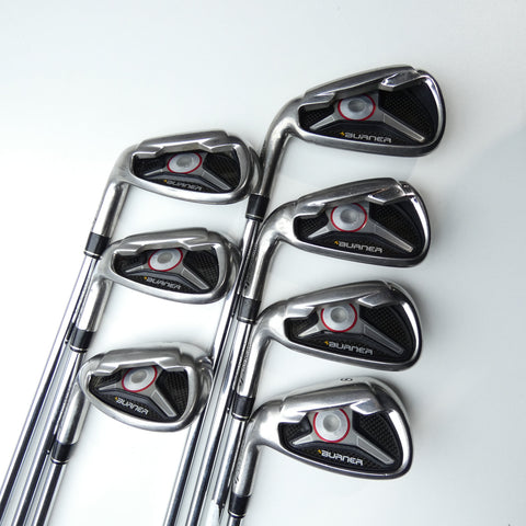 Used TaylorMade 2009 Burner Iron Set / 5 - SW / Regular Flex / Left-Handed