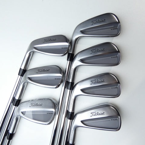 Used Titleist T100 2025 Iron Set / 4 - PW / Stiff Flex / Left-Handed