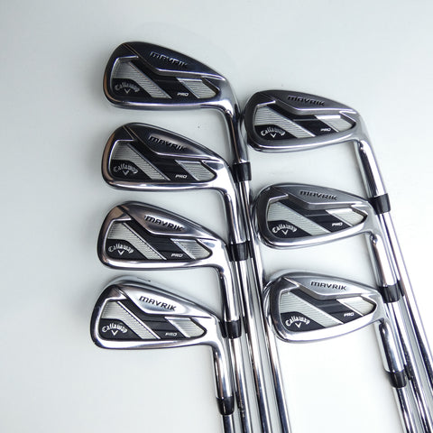 Used Callaway Mavrik Pro Iron Set / 4 - PW / Stiff Flex