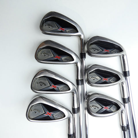 Used Callaway X Hot 19 Iron Set / 5 - SW / Regular Flex