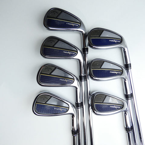 Used Callaway Paradym Iron Set / 5 - PW + AW / Stiff Flex