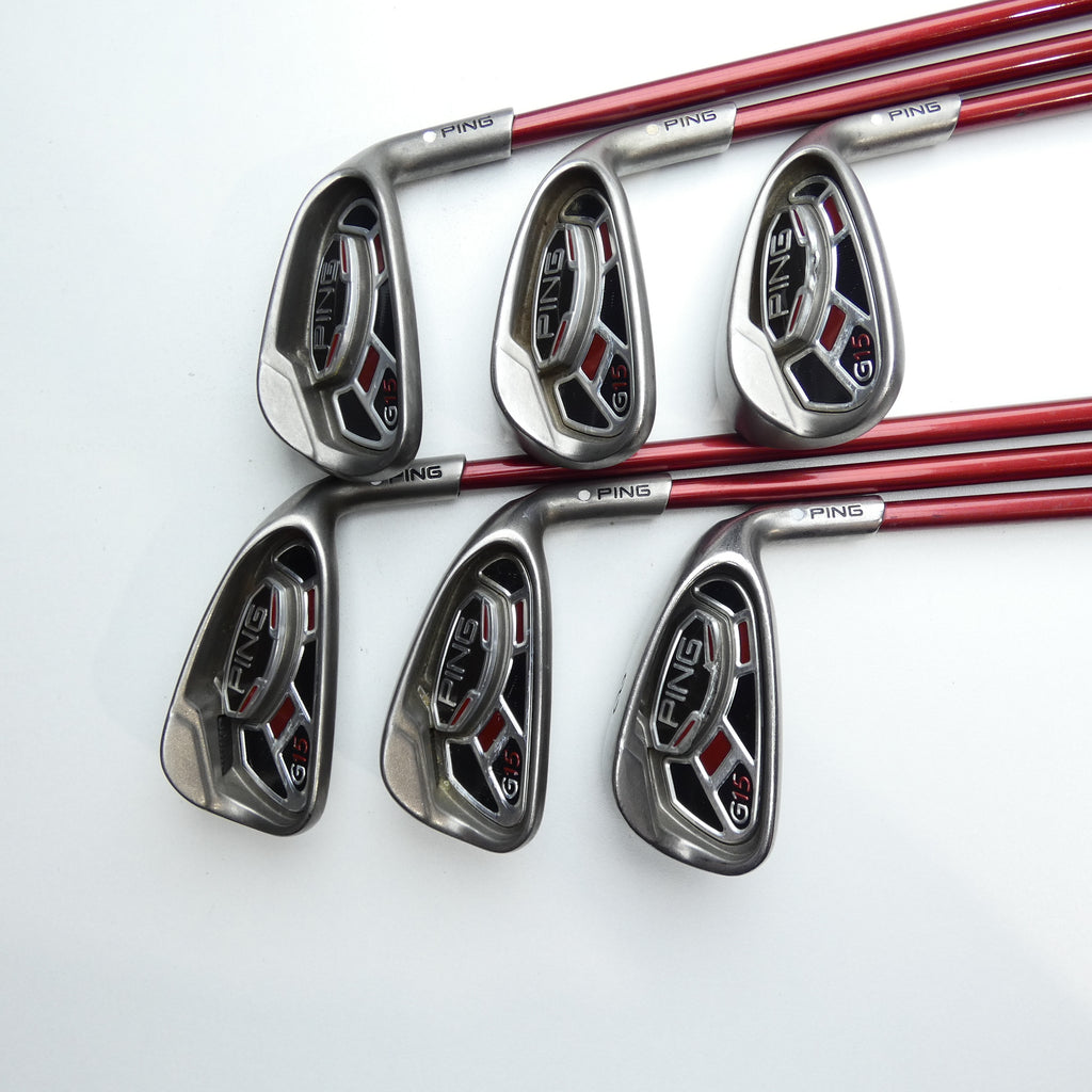 Used Ping G15 Iron Set / 6 - SW / Regular Flex