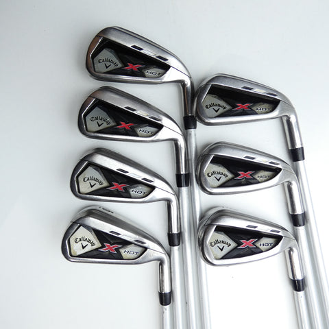 Used Callaway X Hot 2013 Iron Set / 3 - 9 IRON / Regular Flex