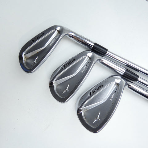 Used Mizuno MP-64 Iron Set / 4 - PW / Stiff Flex