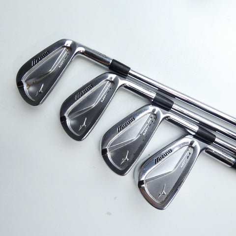 Used Mizuno MP-64 Iron Set / 4 - PW / Stiff Flex