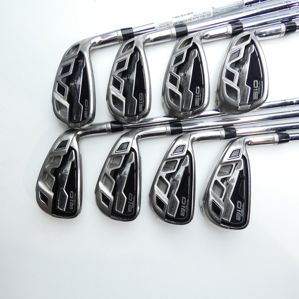 Used Cobra Bio Cell Silver Iron Set / 4 - PW + GW / Stiff Flex