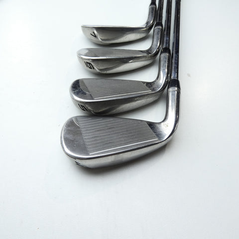 Used Cobra Bio Cell Silver Iron Set / 4 - PW + GW / Stiff Flex