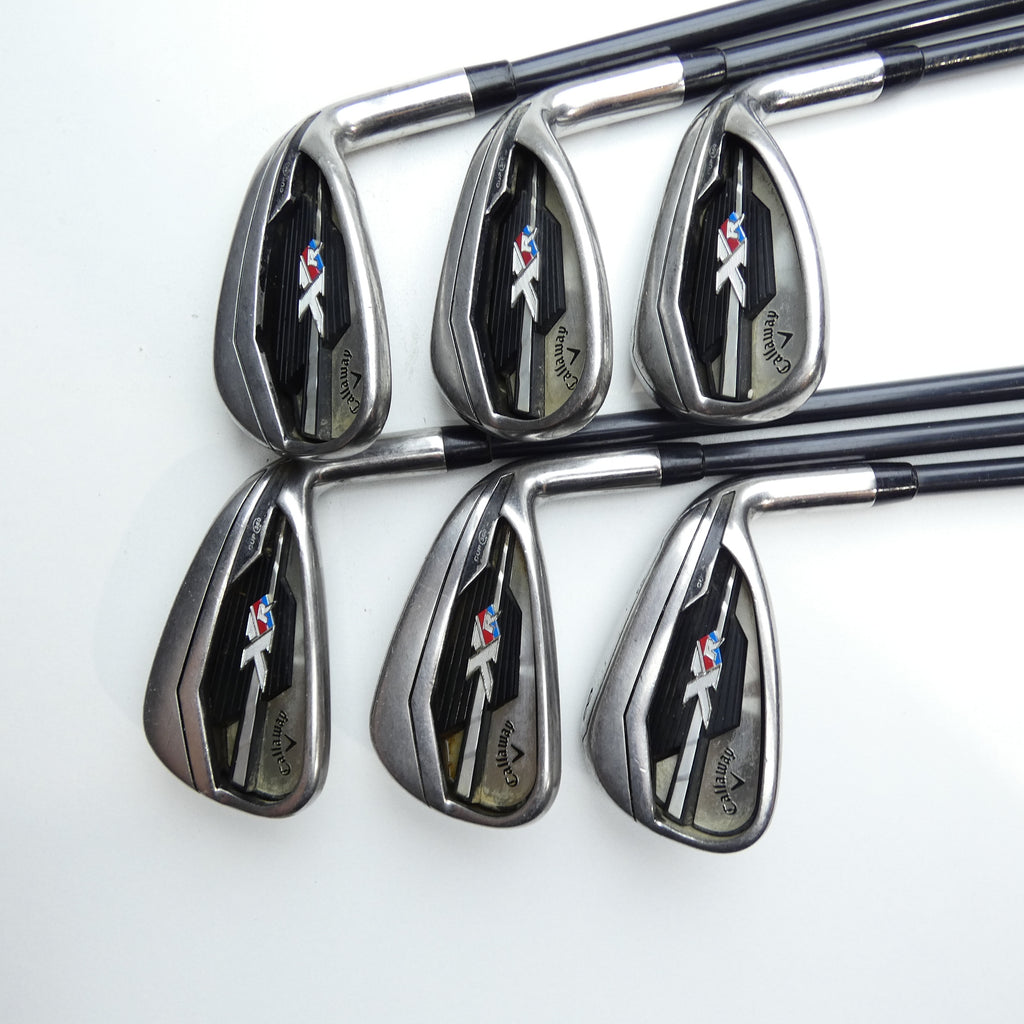 Used Callaway XR Iron Set / 6 - PW + AW / A Flex