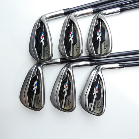 Used Callaway XR Iron Set / 6 - PW + AW / A Flex