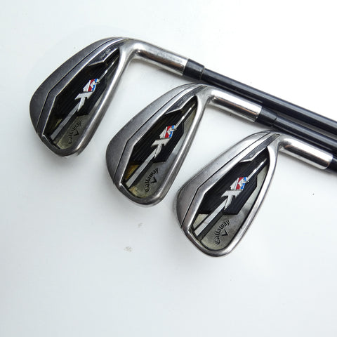 Used Callaway XR Iron Set / 6 - PW + AW / A Flex