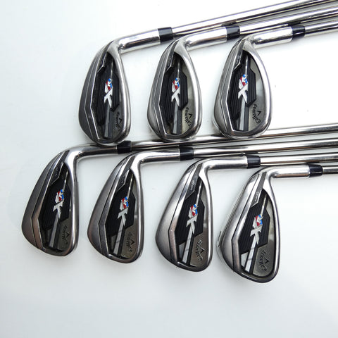 Used Callaway XR Iron Set / 5 - PW + AW / Stiff Flex