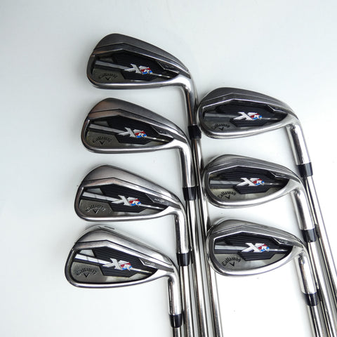 Used Callaway XR Iron Set / 5 - PW + AW / Stiff Flex