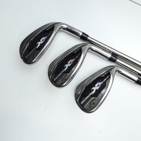 Used Callaway XR Iron Set / 5 - PW + AW / Stiff Flex