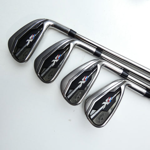 Used Callaway XR Iron Set / 5 - PW + AW / Stiff Flex