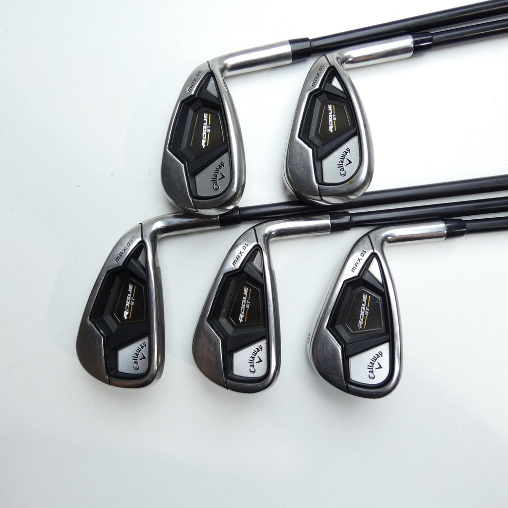 Used Callaway Rogue ST MAX OS Lite Iron Set / 6 - PW / Ladies Flex