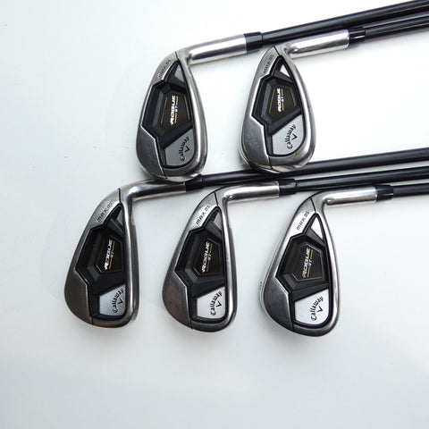 Used Callaway Rogue ST MAX OS Lite Iron Set / 6 - PW / Ladies Flex