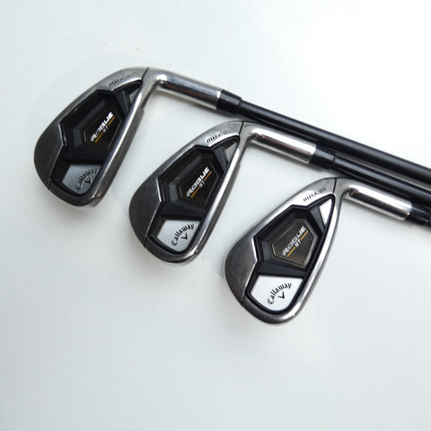 Used Callaway Rogue ST MAX OS Lite Iron Set / 6 - PW / Ladies Flex