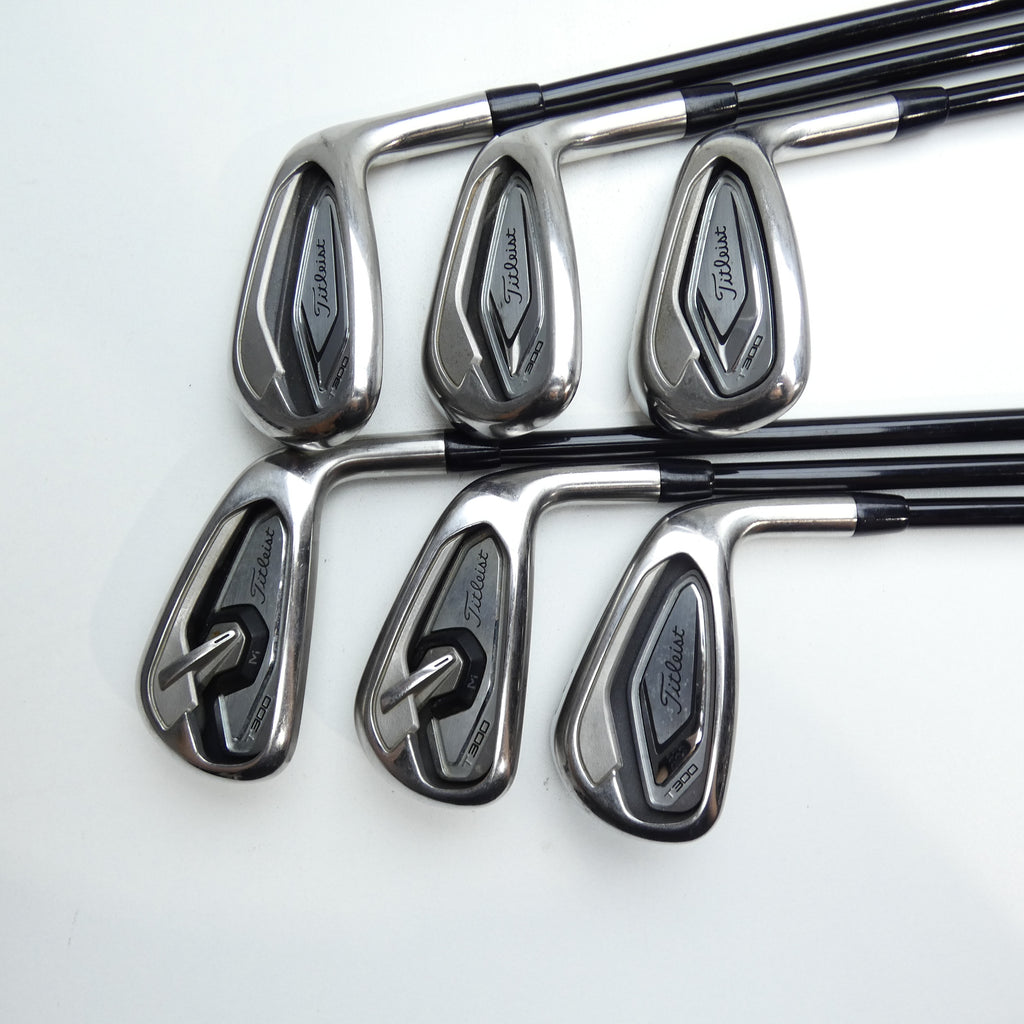 Used Titleist T300 Iron Set / 6 - PW + 48° / A Flex