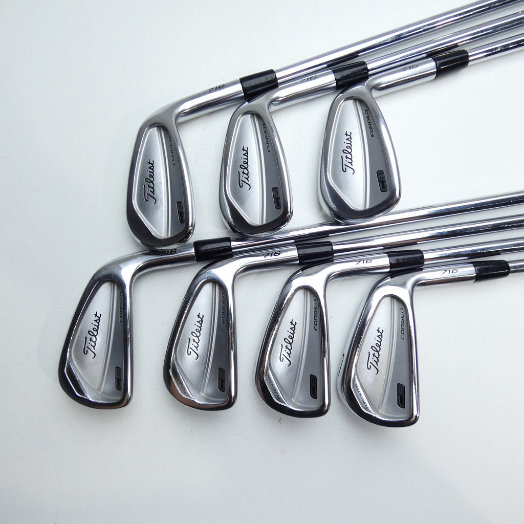 Used Titleist CB 716 Iron Set / 4 - PW / Stiff Flex