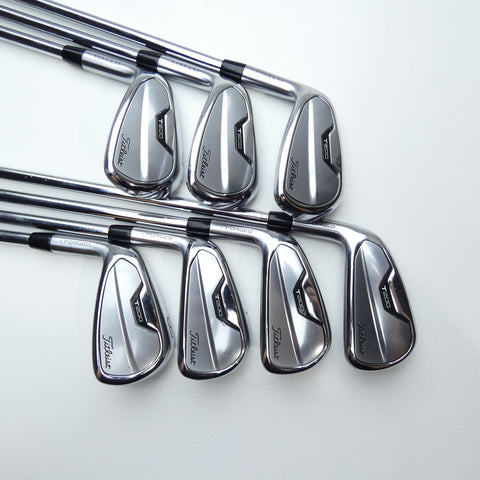 Used Titleist T200 2021 Iron Set / 5 - PW + 48° / Stiff Flex / Left-Handed