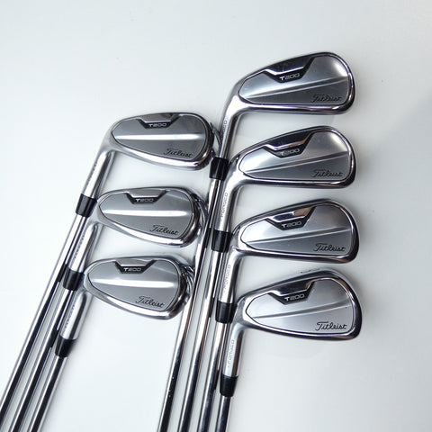 Used Titleist T200 2021 Iron Set / 5 - PW + 48° / Stiff Flex / Left-Handed