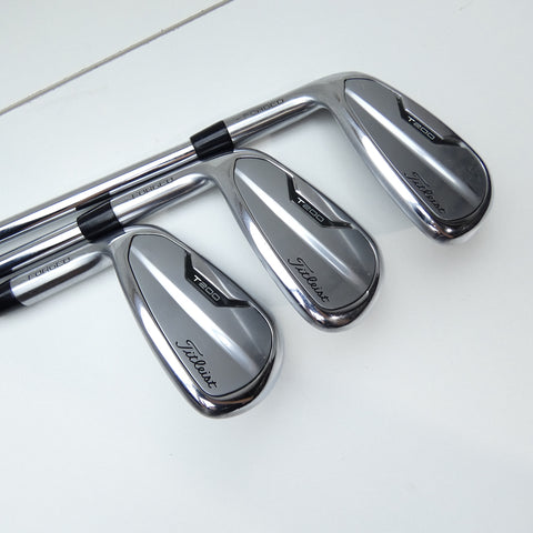 Used Titleist T200 2021 Iron Set / 5 - PW + 48° / Stiff Flex / Left-Handed