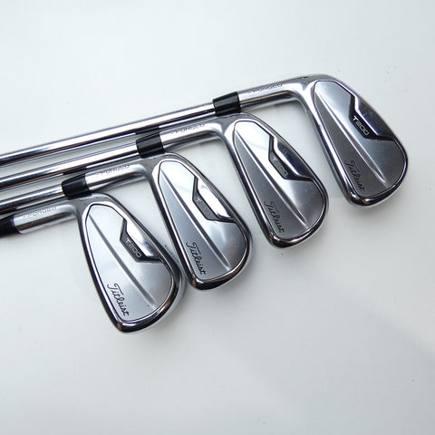 Used Titleist T200 2021 Iron Set / 5 - PW + 48° / Stiff Flex / Left-Handed